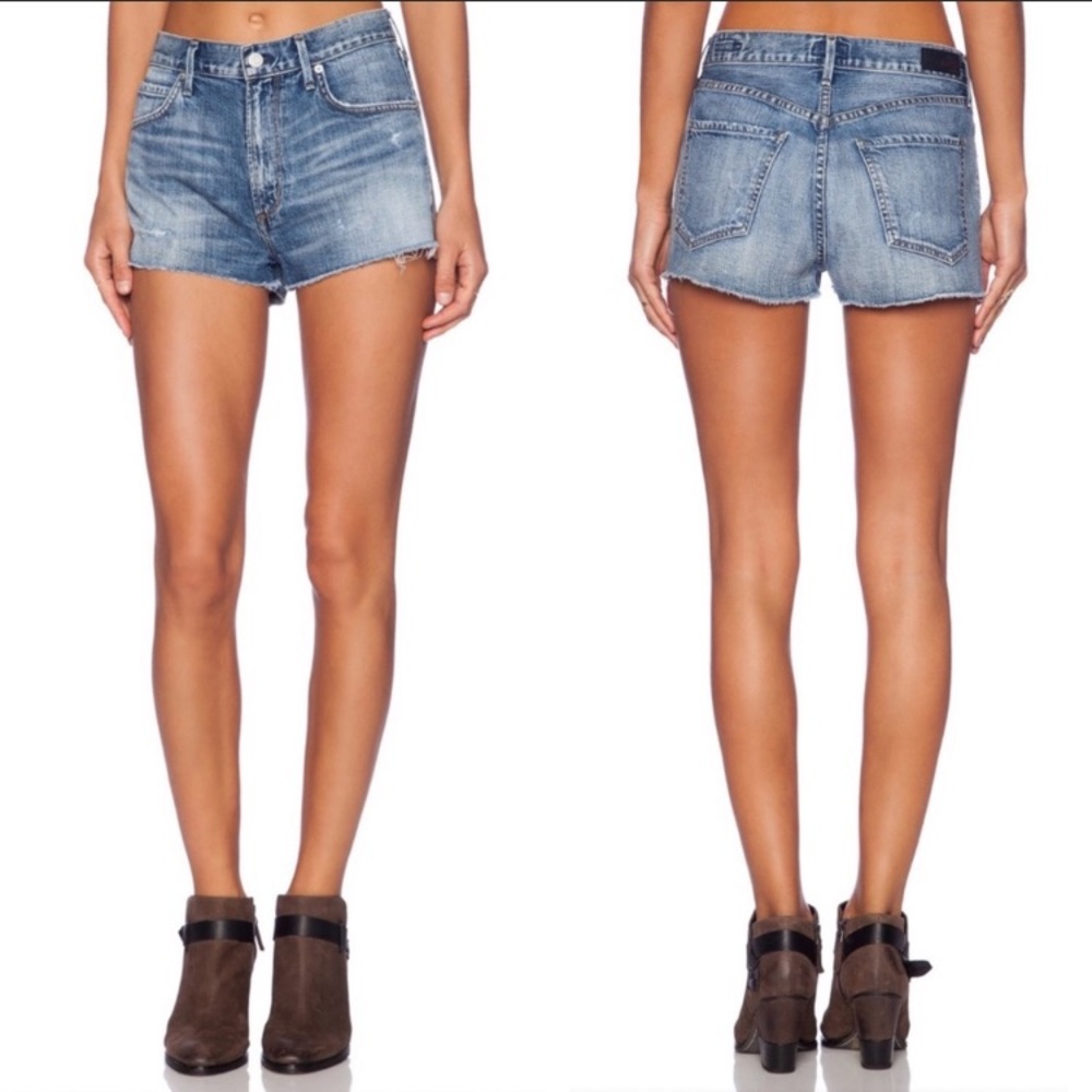 Agolde Anja High Waist Cut-Off Shorts